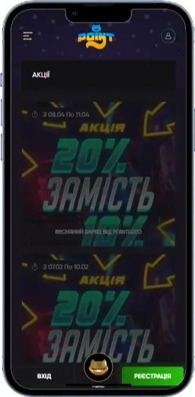 Акції в казино PointLoto